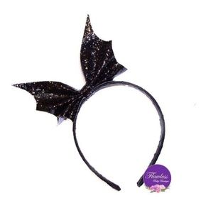 Glitter Bat Wings Halloween Headband